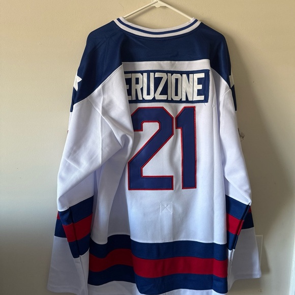 USA Hockey Jersey - White and Blue - Picture 6 of 6